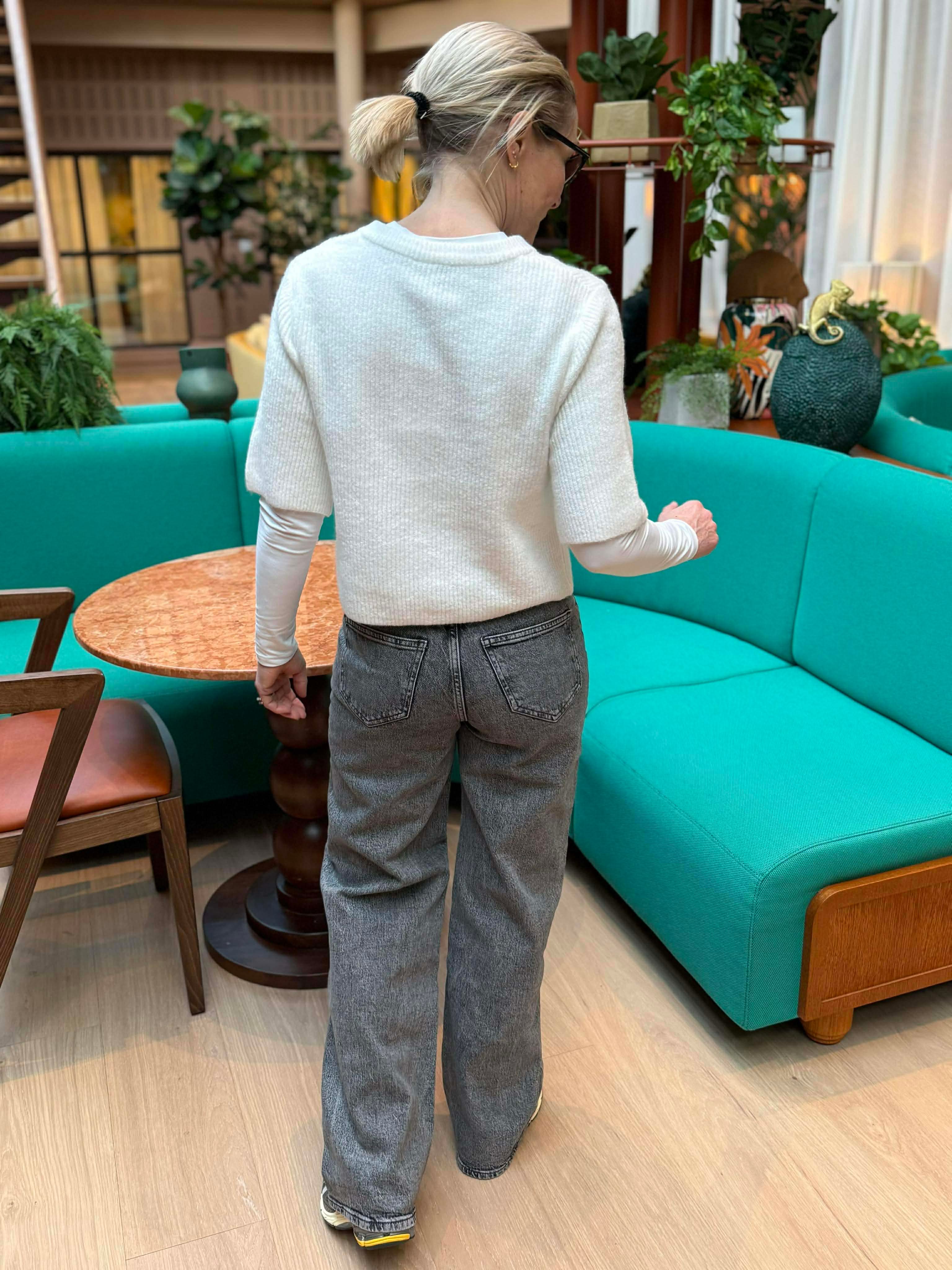 PCSILLY Knit Cardigan - Cloud Dancer